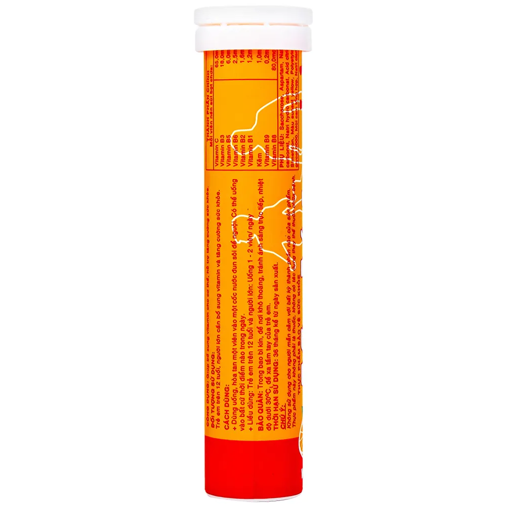 VIÊN SỦI GIÚP BỔ SUNG VITAMIN MYVITA MULTI SPM VỊ CAM 20V 8