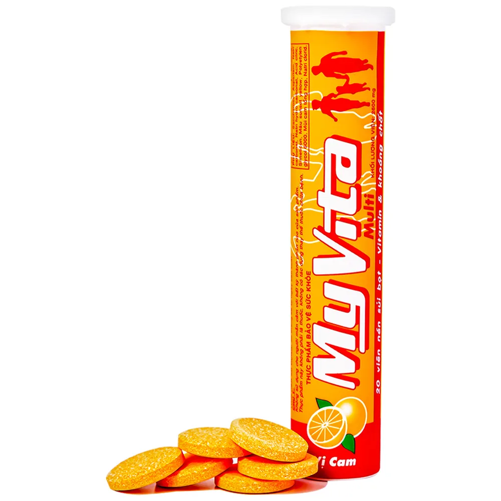 VIÊN SỦI GIÚP BỔ SUNG VITAMIN MYVITA MULTI SPM VỊ CAM 20V 9