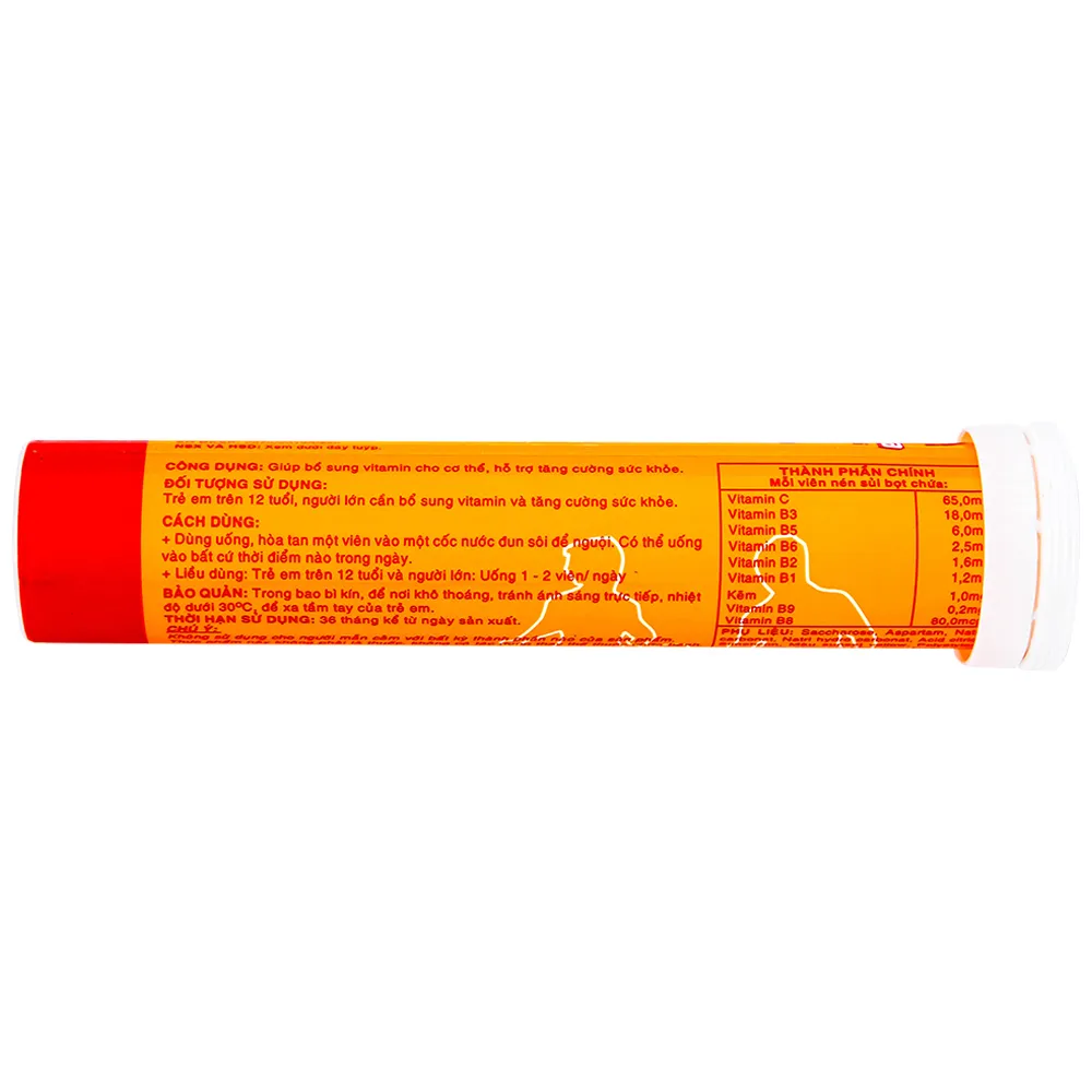 VIÊN SỦI GIÚP BỔ SUNG VITAMIN MYVITA MULTI SPM VỊ CAM 20V 11