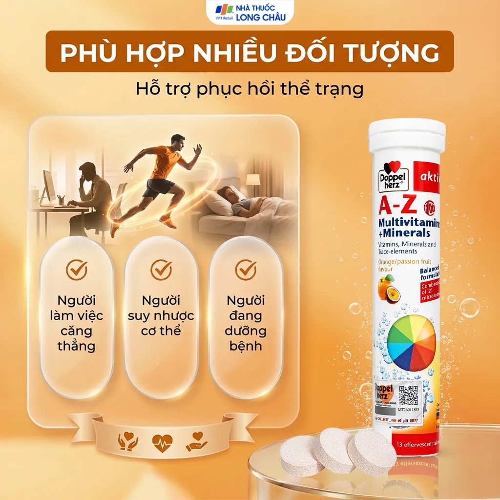 VIÊN SỦI GIÚP TĂNG SỨC ĐỀ KHÁNG A-Z FIZZ DOPPELHERZ 13V 3