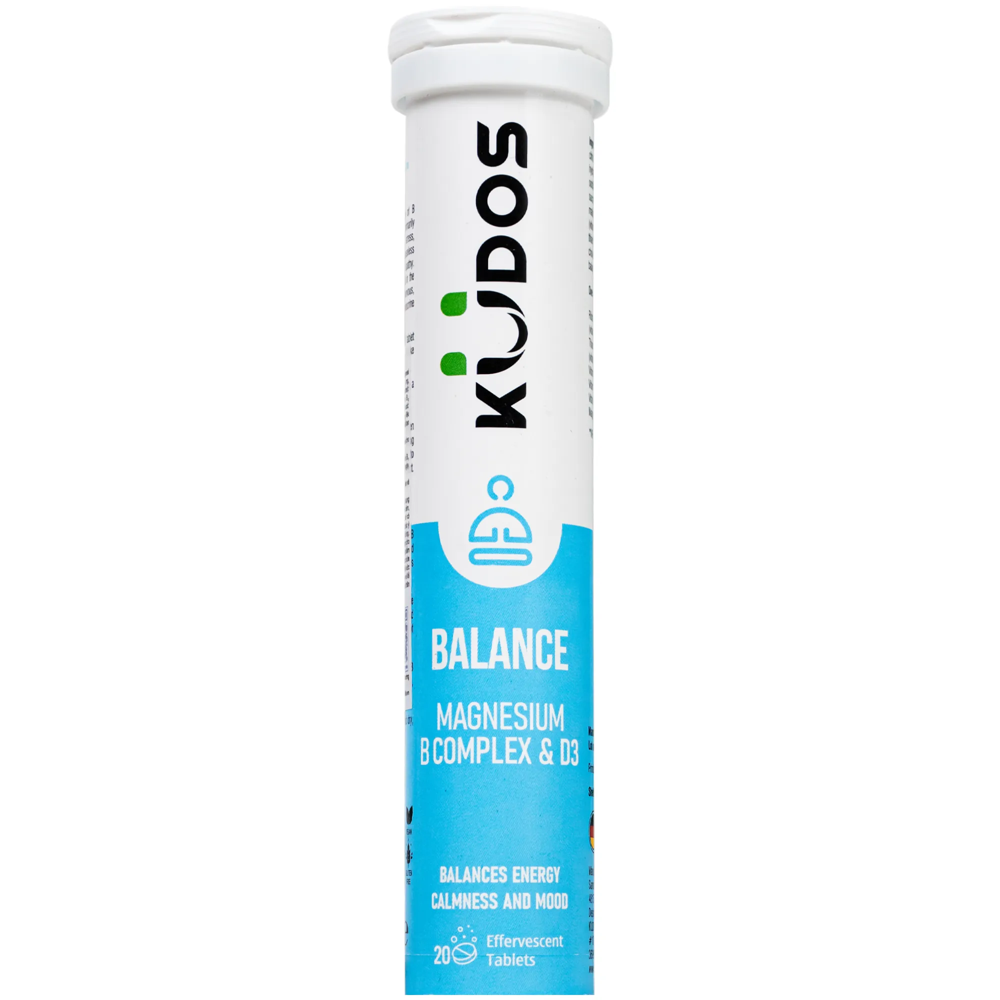 VIÊN SỦI KUDOS BALANCE MAGNESIUM B COMPLEX & D3 20V