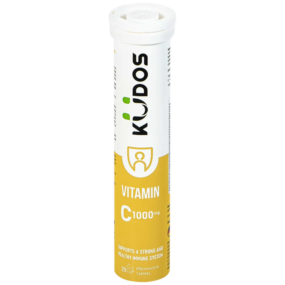 VIÊN SỦI KUDOS VITAMIN C 1000 MG HƯƠNG CHANH 20V 4