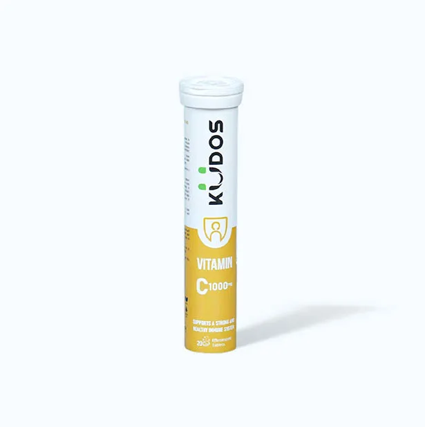 Viên sủi KUDOS Vitamin C 1000mg (Tuýp 20 viên) bổ sung vitamin C cho cơ thể