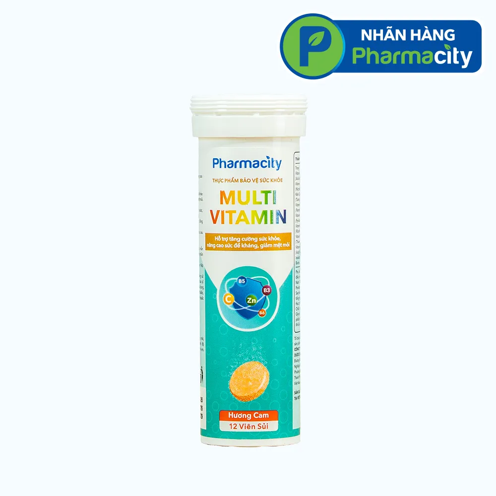 Viên sủi Multivitamin hỗ trợ tăng cường sức khỏe, nâng cao sức đề kháng (Tuýp 12 viên sủi)