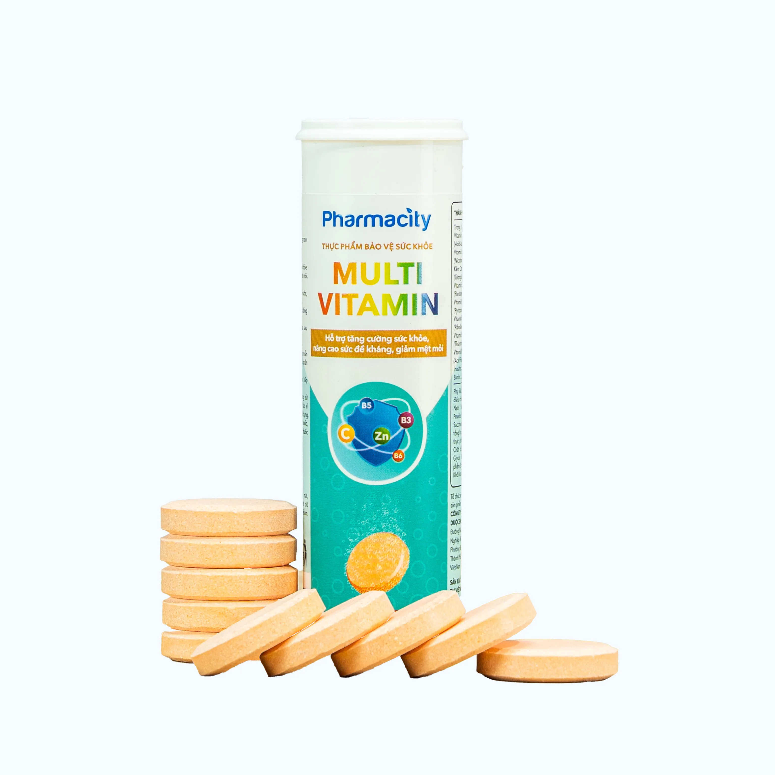 Viên sủi Multivitamin hỗ trợ tăng cường sức khỏe, nâng cao sức đề kháng (Tuýp 12 viên sủi) 2