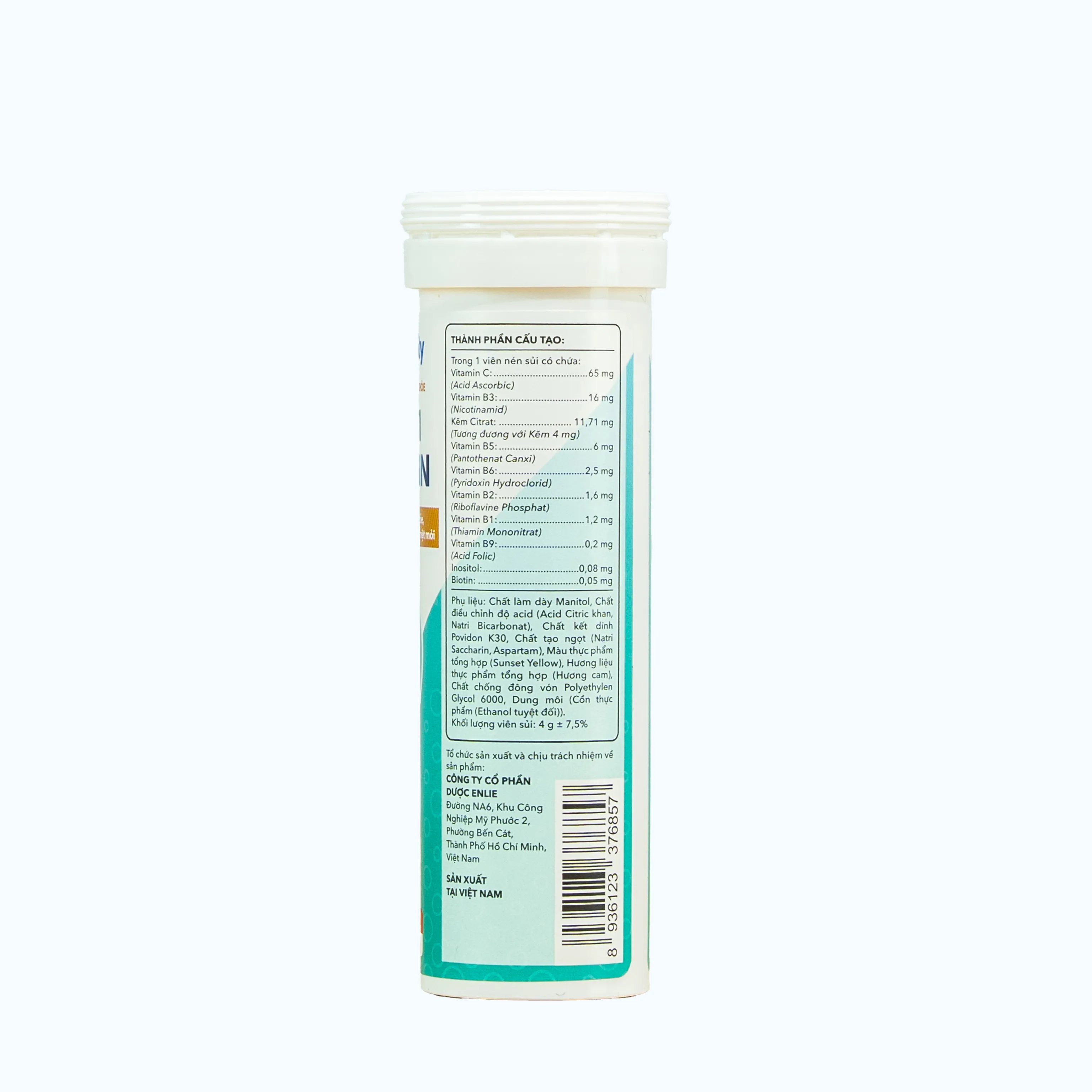 Viên sủi Multivitamin hỗ trợ tăng cường sức khỏe, nâng cao sức đề kháng (Tuýp 12 viên sủi) 3