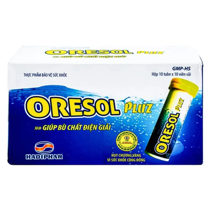 Viên sủi Oresol Pluz - Bù nước và điện giải (Tuýp 10 viên) 2