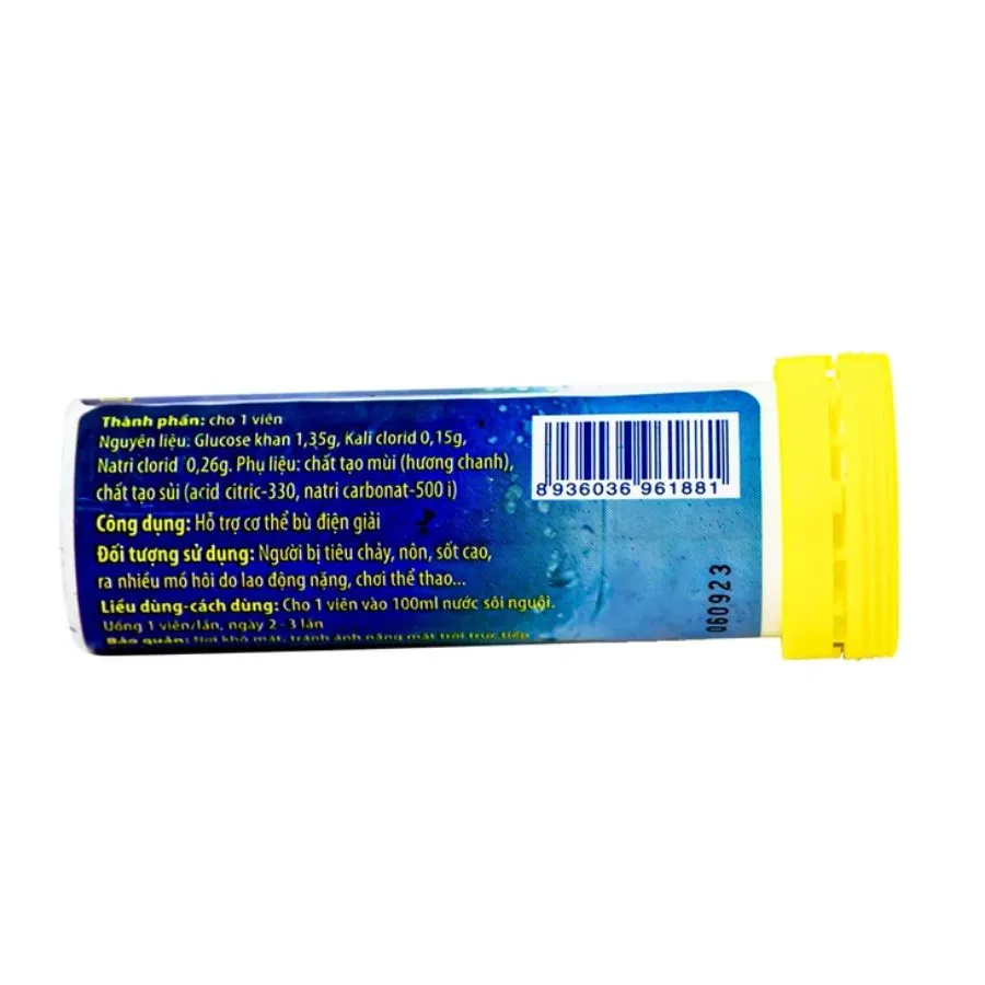 Viên sủi Oresol Pluz - Bù nước và điện giải (Tuýp 10 viên) 6