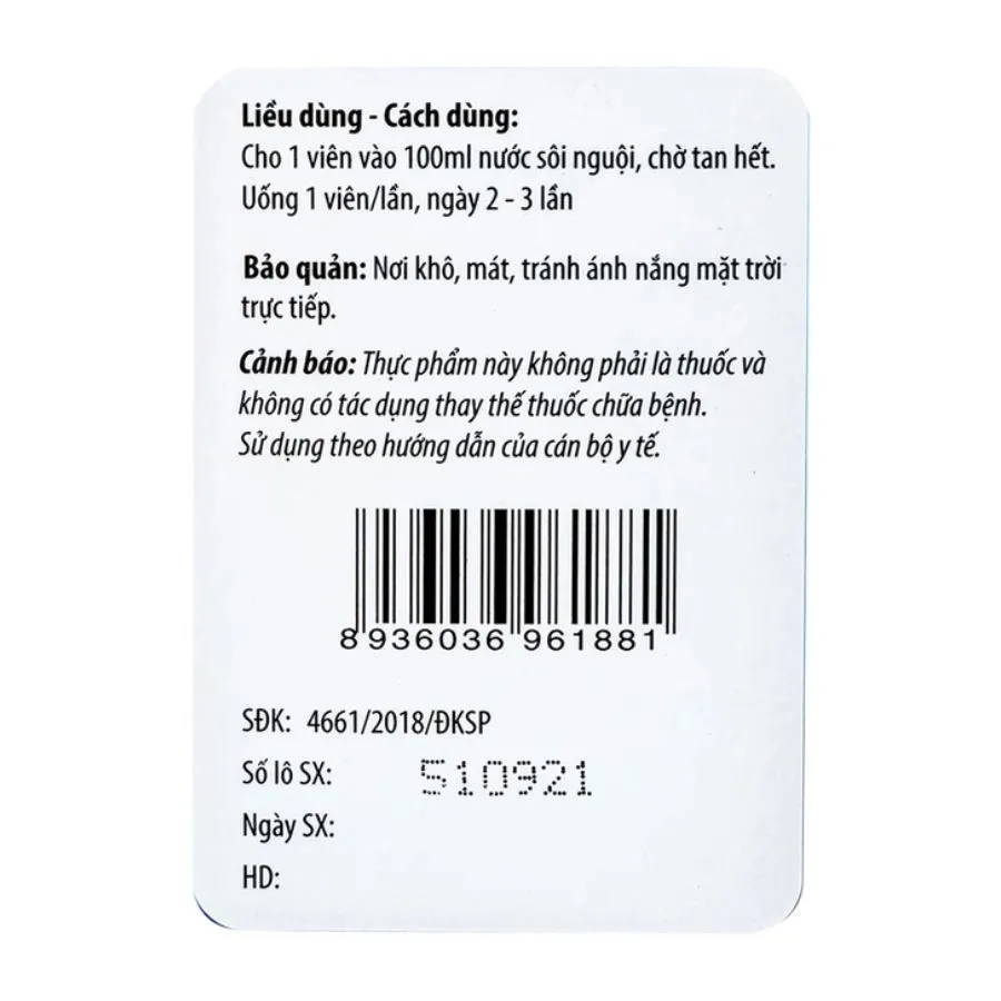 Viên sủi Oresol Pluz - Bù nước và điện giải (Tuýp 10 viên) 11