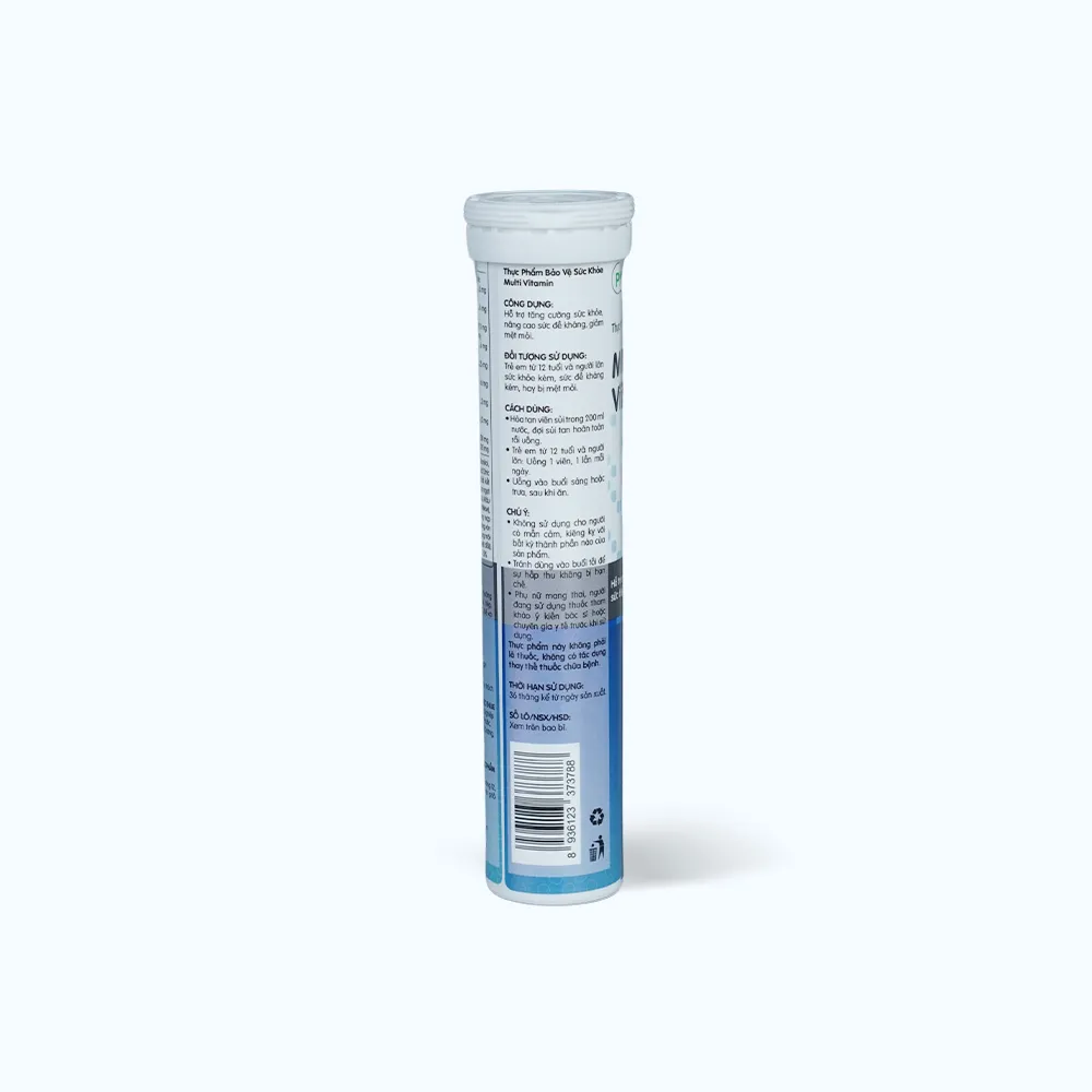 Viên sủi Pharmacity Multivitamin hỗ trợ tăng cường sức khỏe (20 viên) 4