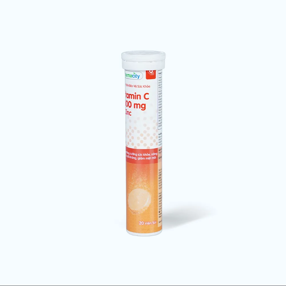 Viên sủi Pharmacity Vitamin C 1000mg + Zinc giúp tăng đề kháng (hộp 20 viên) 3
