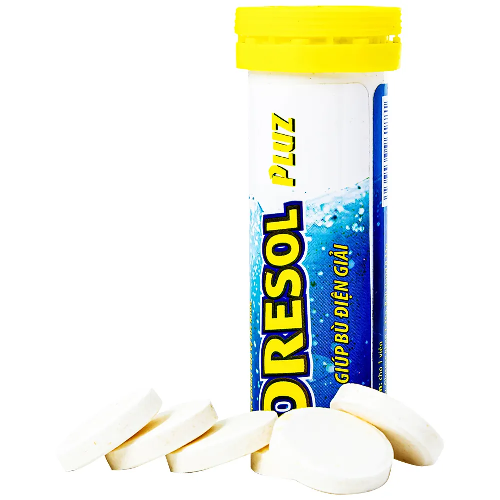 VIÊN SỦI GIÚP BÙ CHẤT ĐIỆN GIẢI ORESOL PLUZ HADIPHAR 10V 7