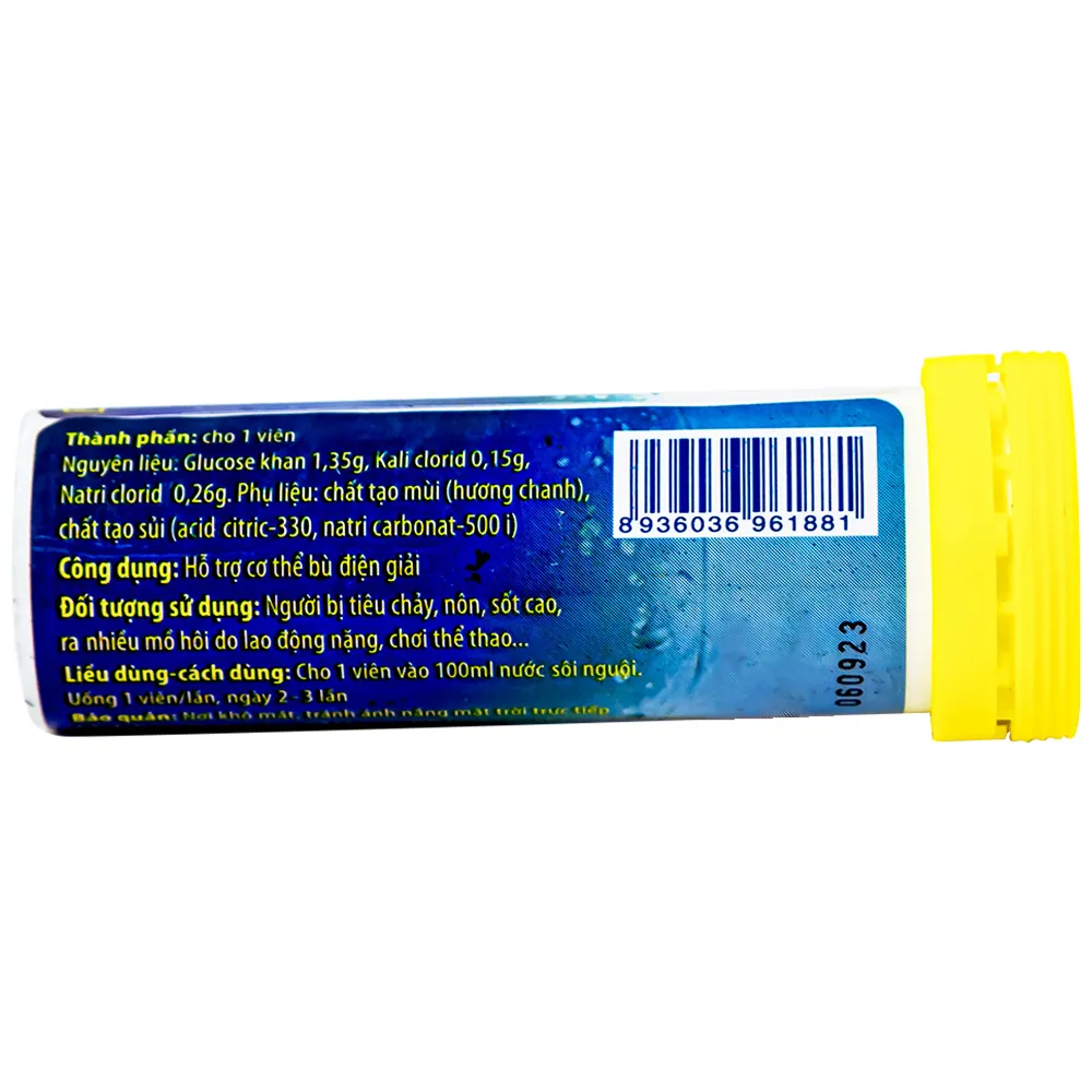 VIÊN SỦI GIÚP BÙ CHẤT ĐIỆN GIẢI ORESOL PLUZ HADIPHAR 10V 10