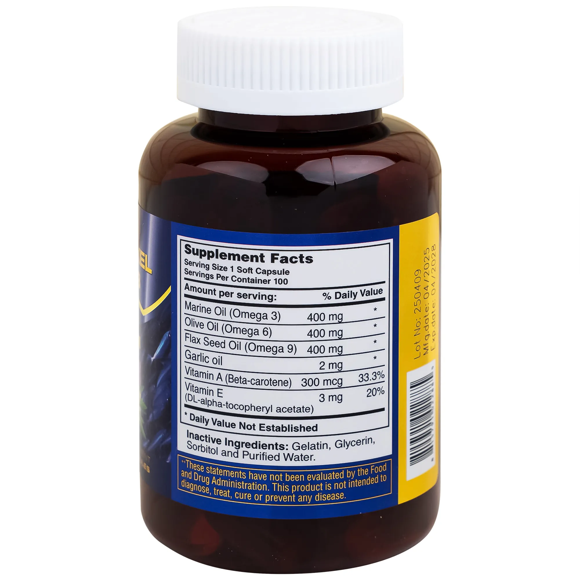 VIÊN UỐNG BỔ SUNG OMEGA 3-6-9 PREMIUM OMEXXEL 100V 14