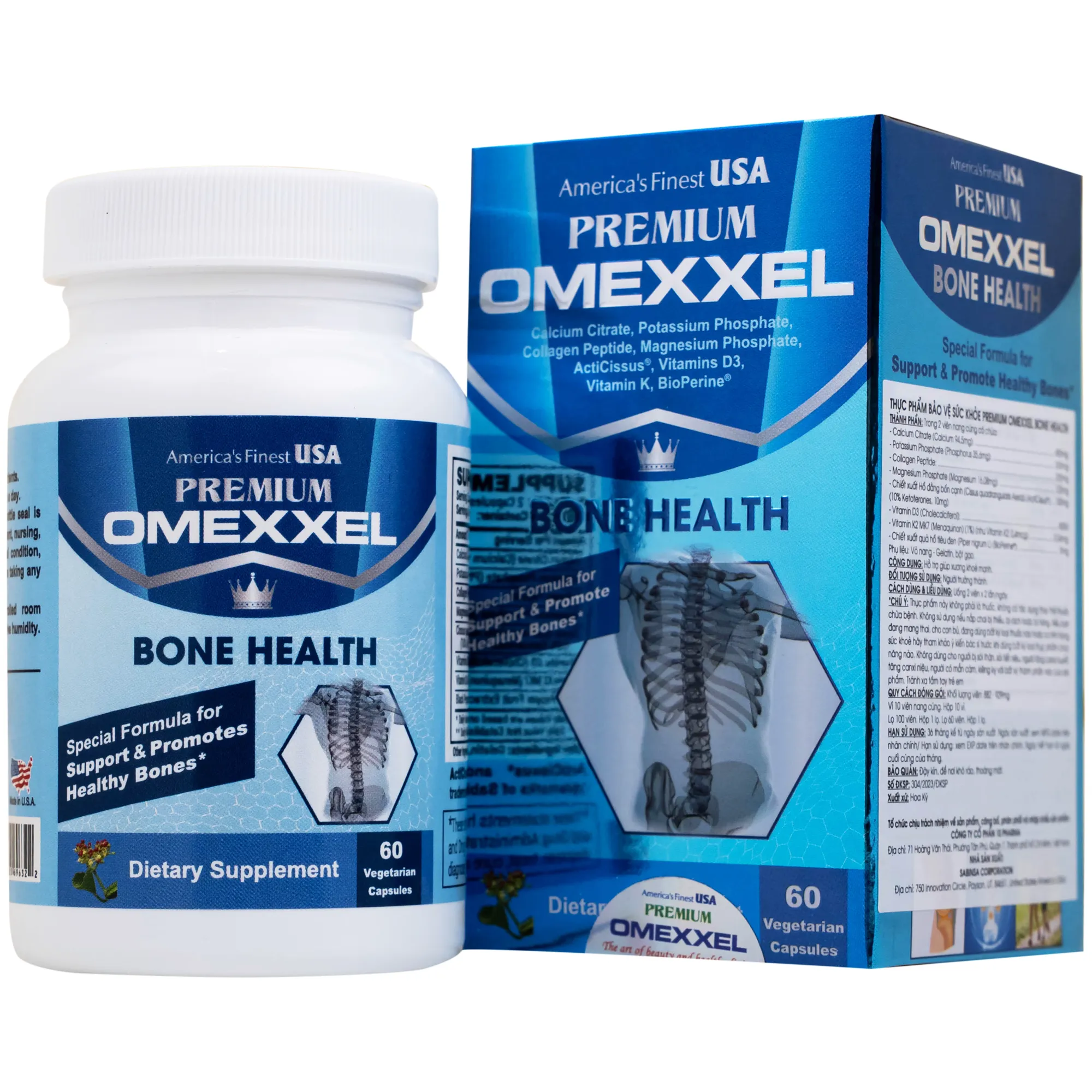VIÊN UỐNG BỔ XƯƠNG KHỚP PREMIUM OMEXXEL BONE HEALTH 60V