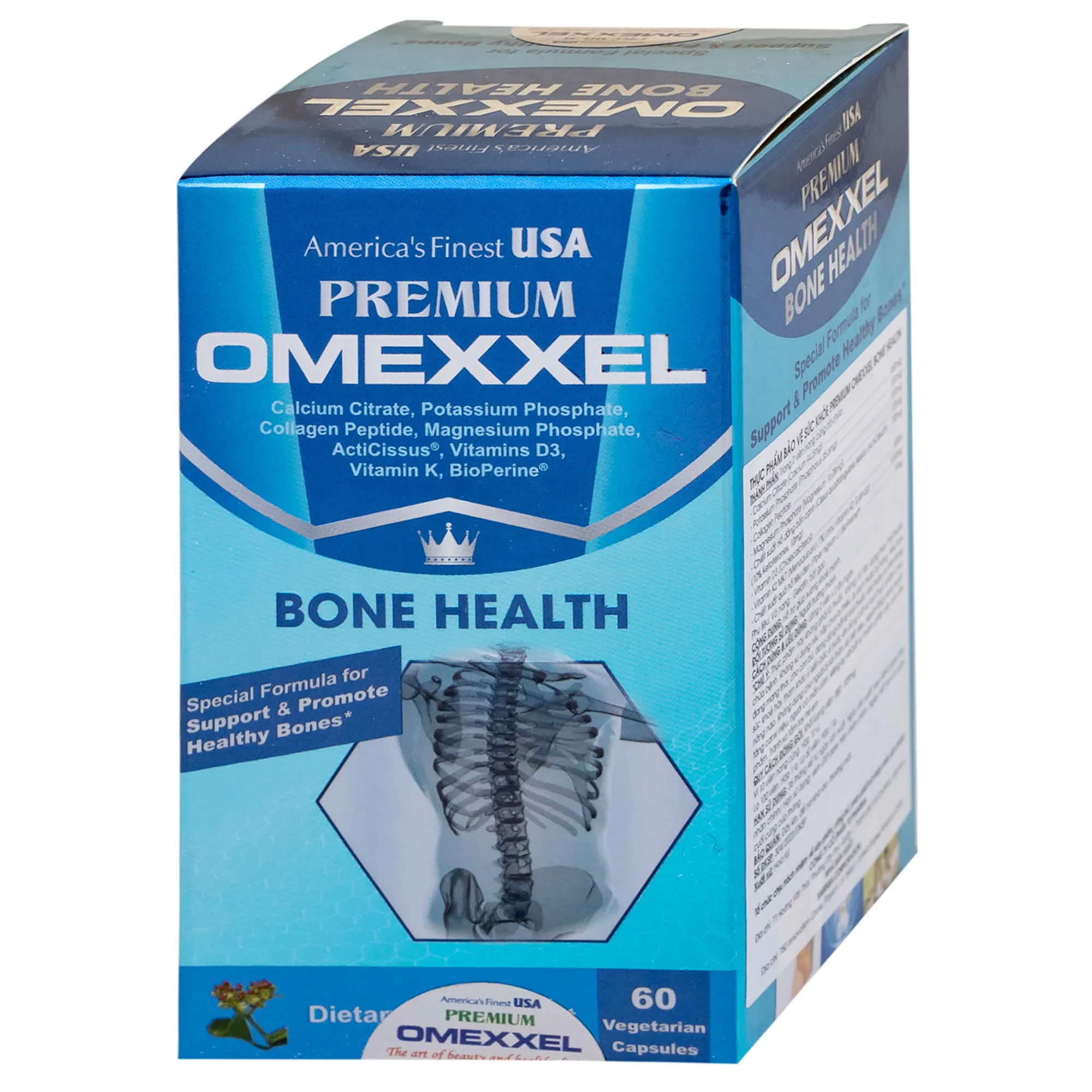VIÊN UỐNG BỔ XƯƠNG KHỚP PREMIUM OMEXXEL BONE HEALTH 60V 7