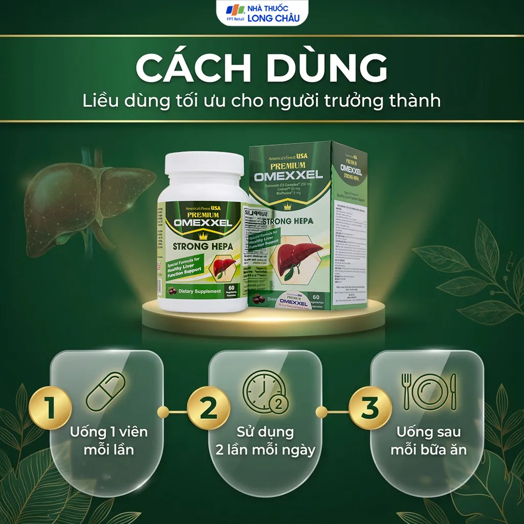 VIÊN UỐNG BẢO VỆ GAN PREMIUM OMEXXEL STRONG HEPA 60V 5