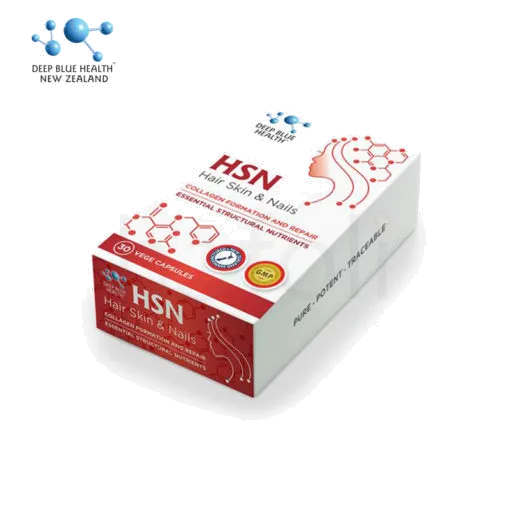 Viên uống hỗ trợ trị mụn, dưỡng tóc móng chắc khỏe Deep Blue Health HSN Hair Skin & Nail