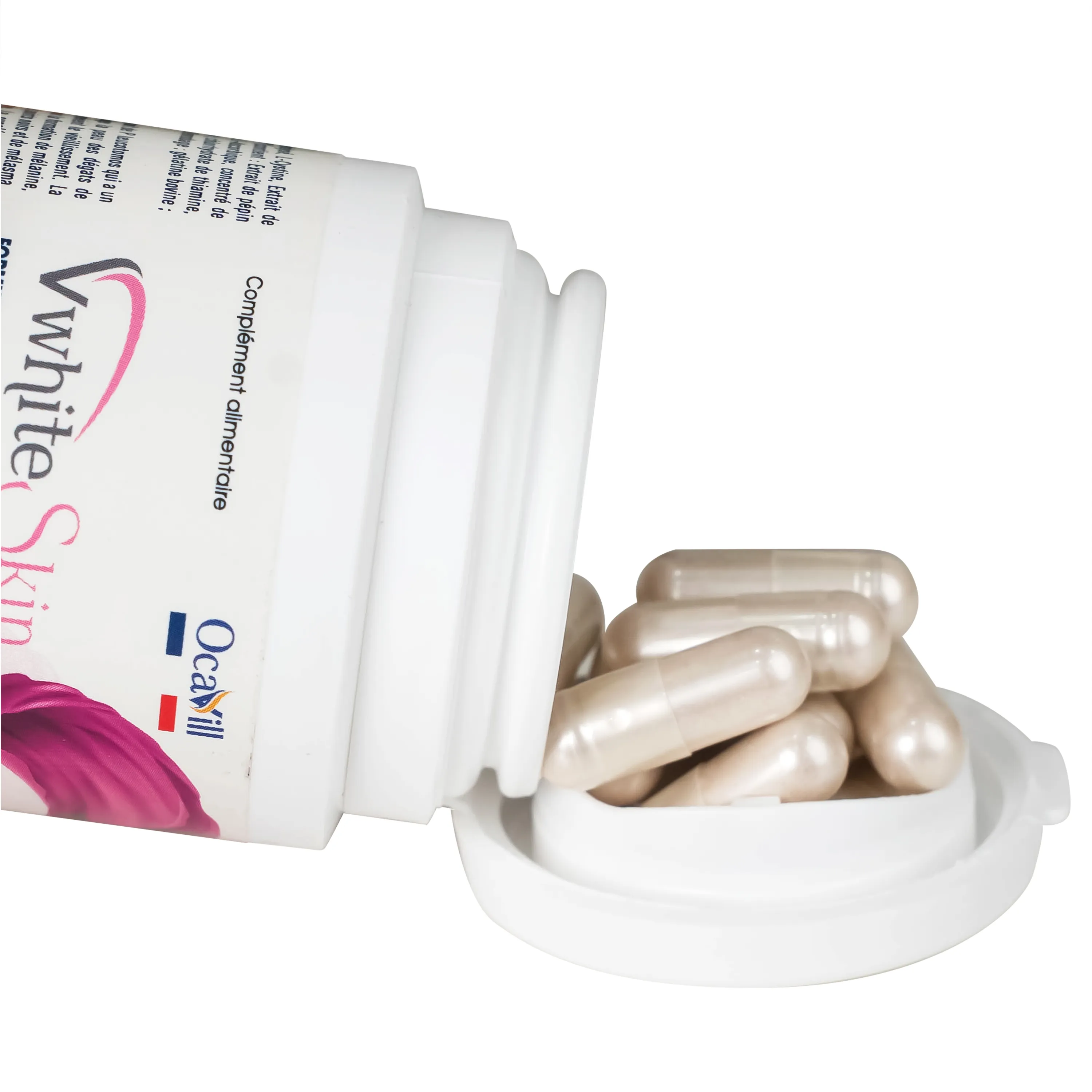 VIÊN UỐNG ĐẸP DA GIÚP TĂNG ĐÀN HỒI, GIẢM LÃO HÓA DA VWHITESKIN OCAVILL 30V 12