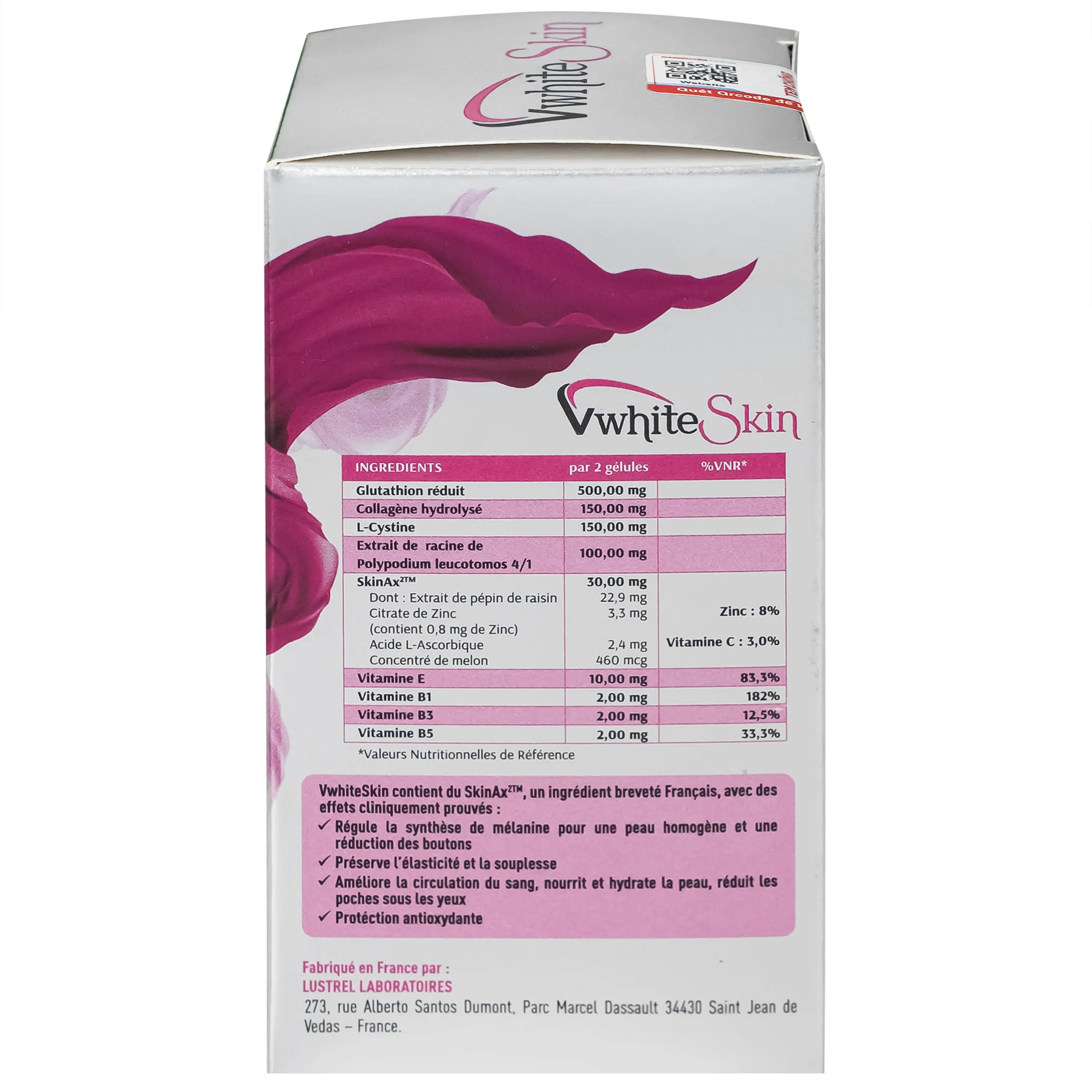 VIÊN UỐNG ĐẸP DA GIÚP TĂNG ĐÀN HỒI, GIẢM LÃO HÓA DA VWHITESKIN OCAVILL 30V 10