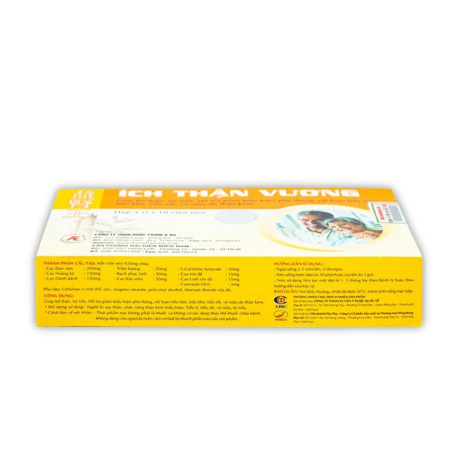 Viên uống Ích Thận Vương Á Âu bổ thận, lợi tiểu (30 viên) 3