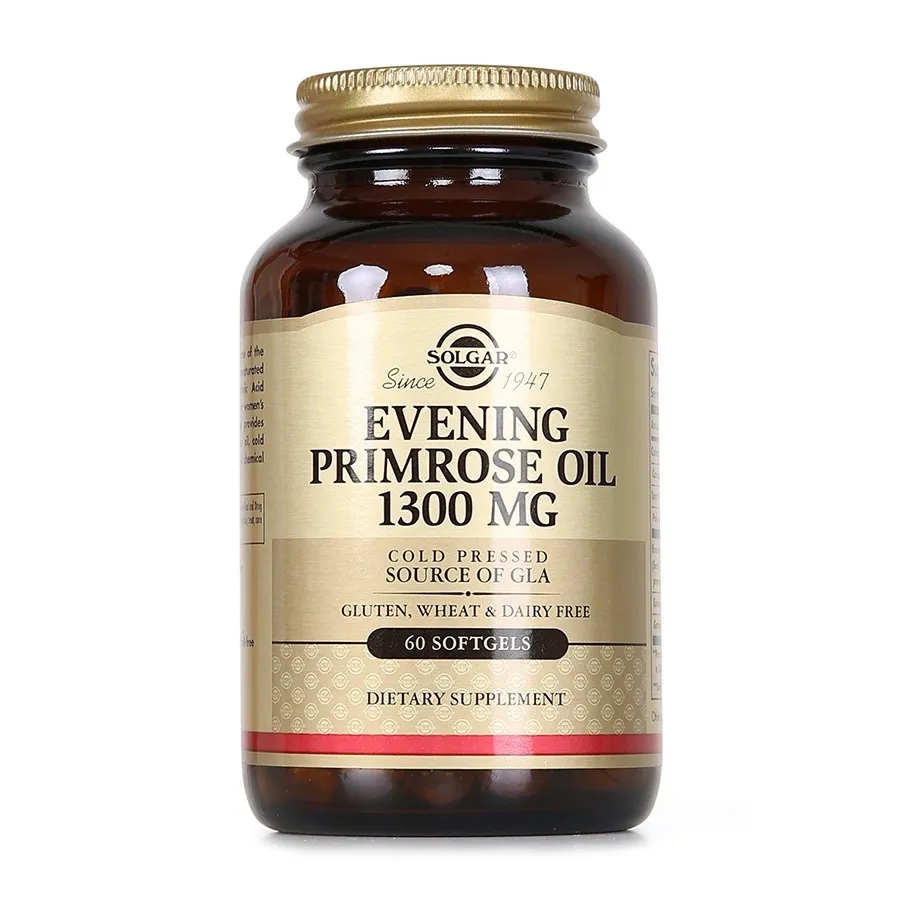 Viên uống điều hòa nội tiết tố nữ, nuôi dưỡng da Solgar Dầu Anh Thảo Evening Primrose Oil 1300 mg