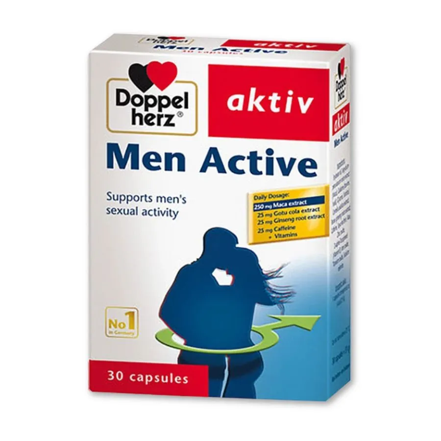 Viên uống Active Men Plus Doppelherz tăng cường chức năng sinh lý nam giới (Hộp 30 viên)