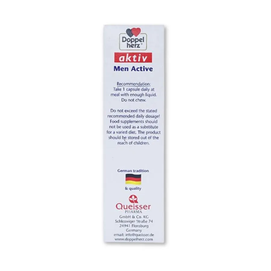 Viên uống Active Men Plus Doppelherz tăng cường chức năng sinh lý nam giới (Hộp 30 viên) 2