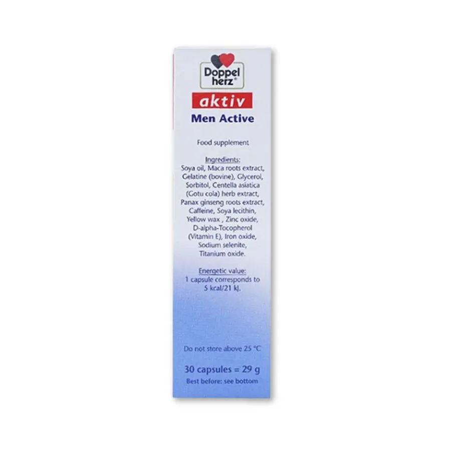 Viên uống Active Men Plus Doppelherz tăng cường chức năng sinh lý nam giới (Hộp 30 viên) 3