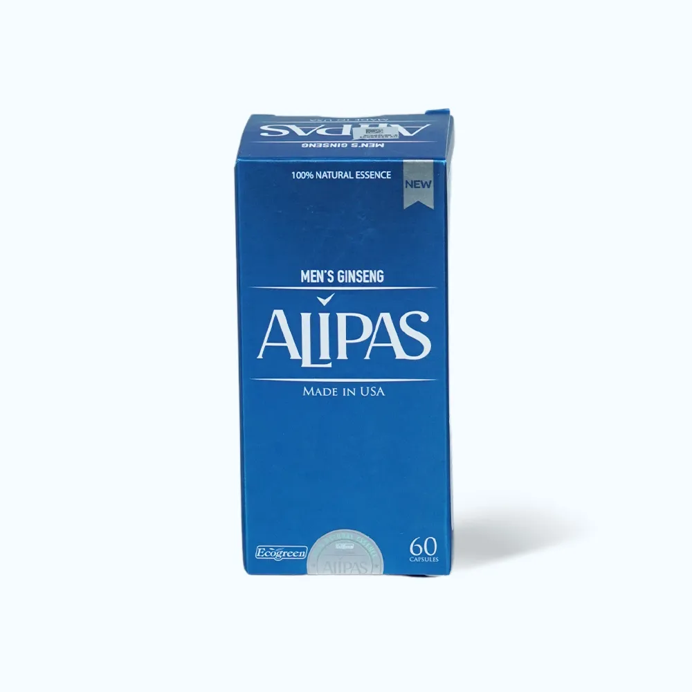Viên uống ALIPAS Ecogreen Men’s Ginseng (hộp 60 viên) tăng cường sinh lý nam