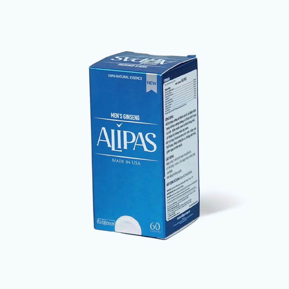 Viên uống ALIPAS Ecogreen Men’s Ginseng (hộp 60 viên) tăng cường sinh lý nam 3