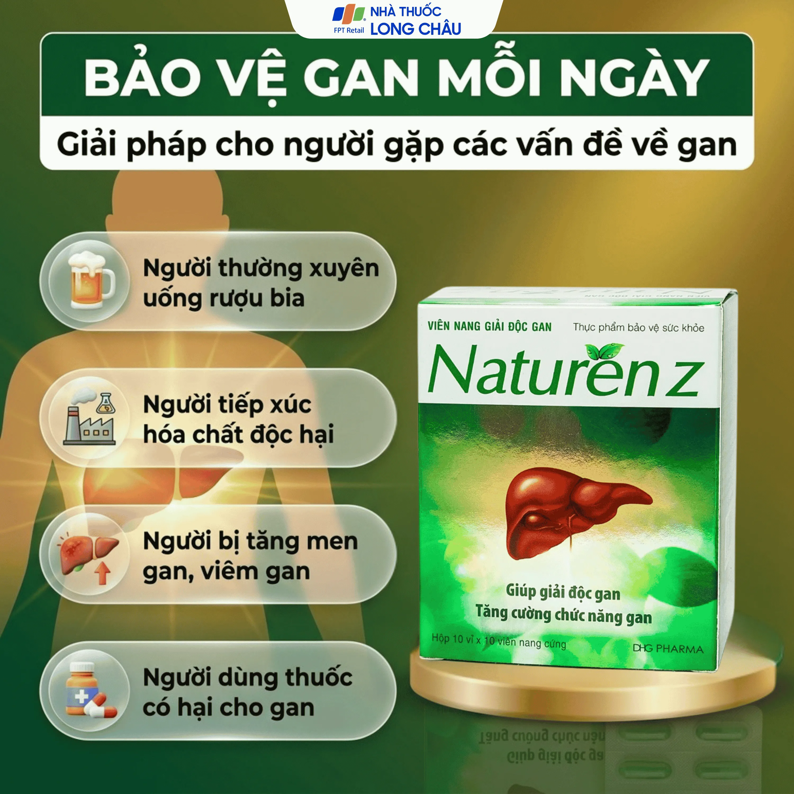 VIÊN UỐNG BỔ GAN NATUREN Z DHG 10X10 2