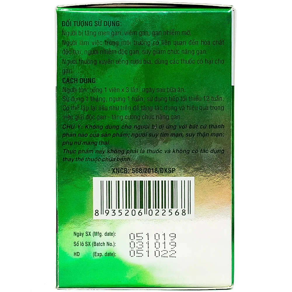 VIÊN UỐNG BỔ GAN NATUREN Z DHG 10X10 7