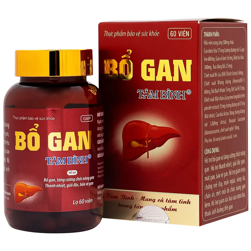 VIÊN UỐNG BỔ GAN TÂM BÌNH 60V