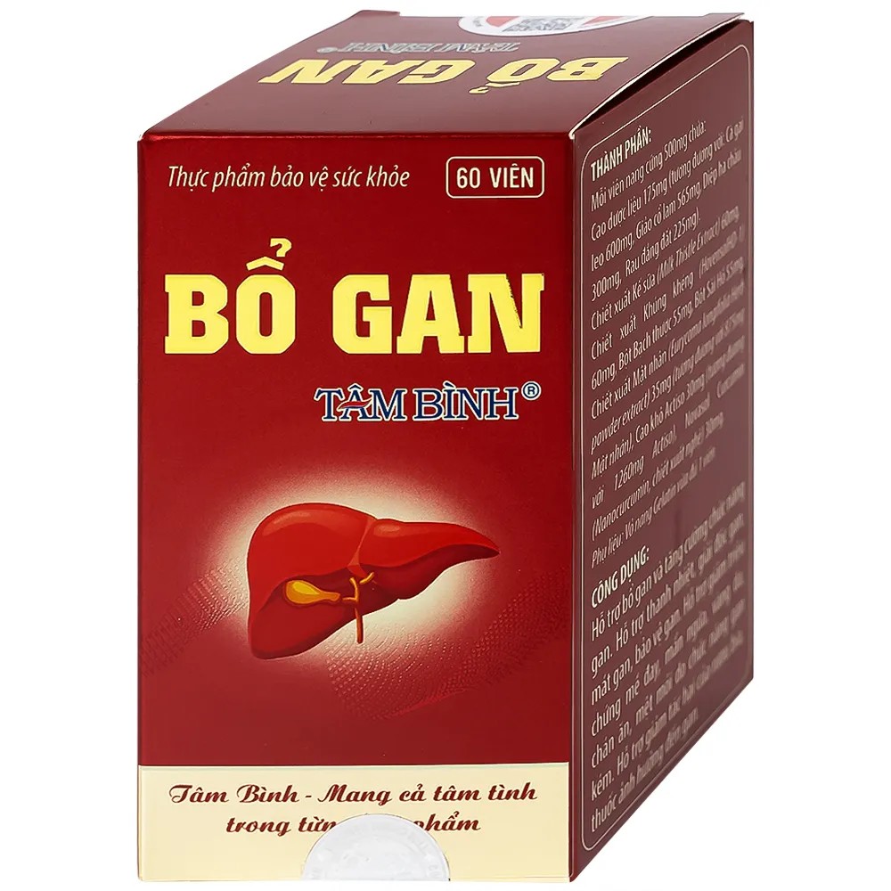 VIÊN UỐNG BỔ GAN TÂM BÌNH 60V 5
