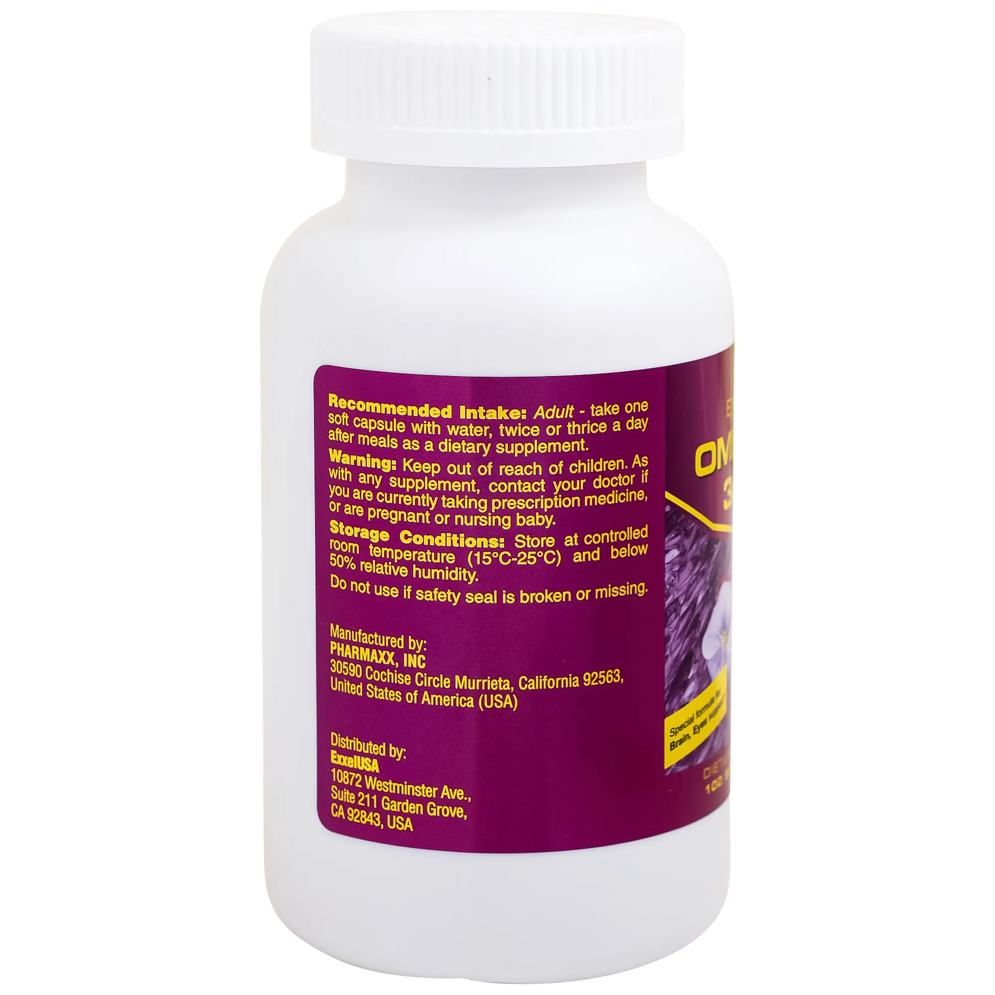 VIÊN UỐNG BỔ MẮT, TỐT CHO TRÍ NÃO, TIM MẠCH OMEXXEL 3-6-9 EXCELIFE 100V 15