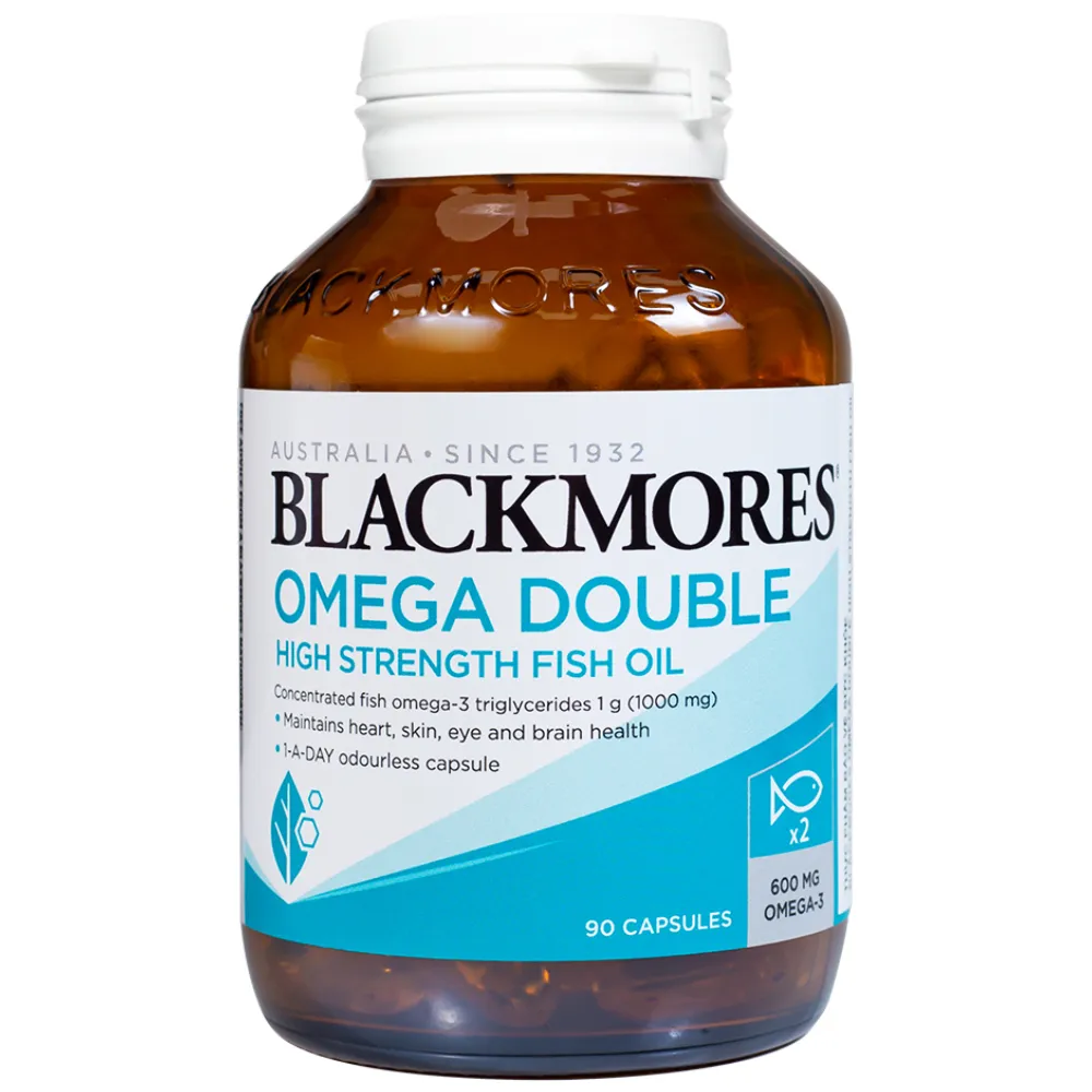 VIÊN UỐNG BỔ MẮT BLACKMORES OMEGA DOUBLE HIGH STRENGTH FISH OIL 90V