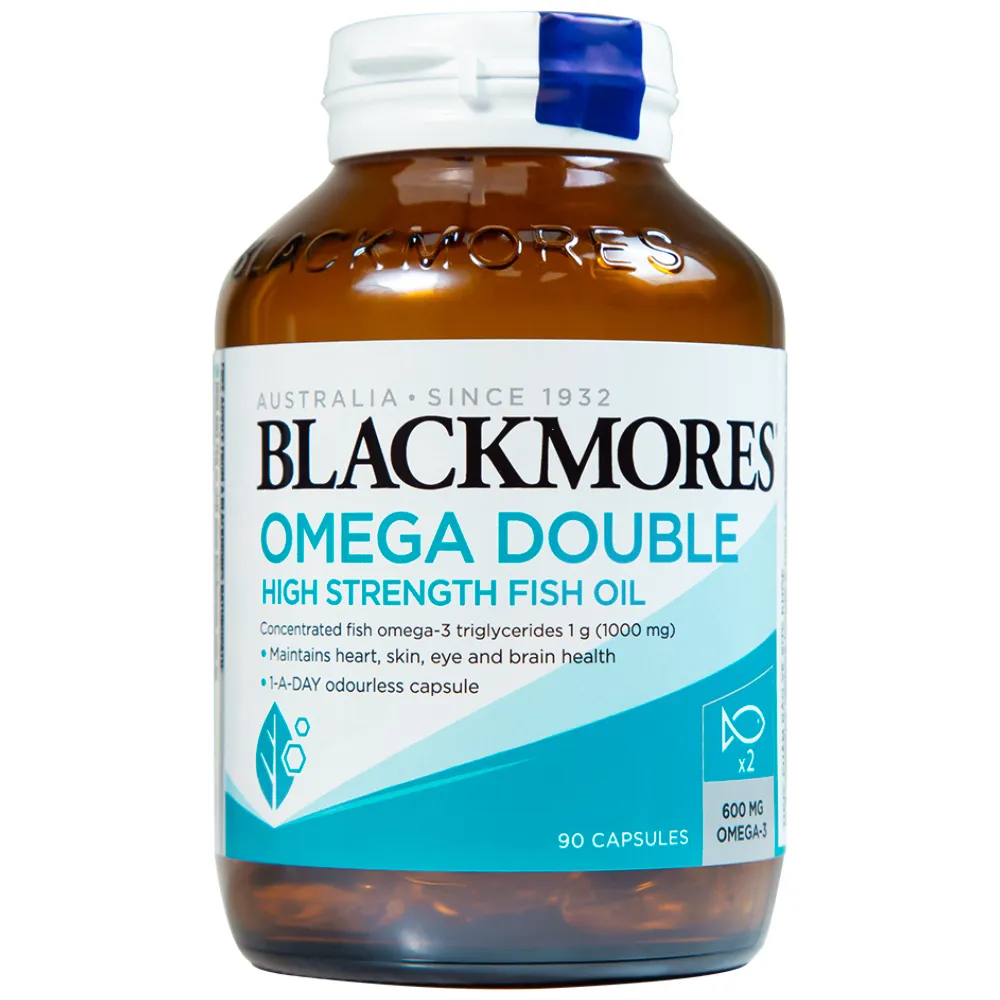 VIÊN UỐNG BỔ MẮT BLACKMORES OMEGA DOUBLE HIGH STRENGTH FISH OIL 90V 8