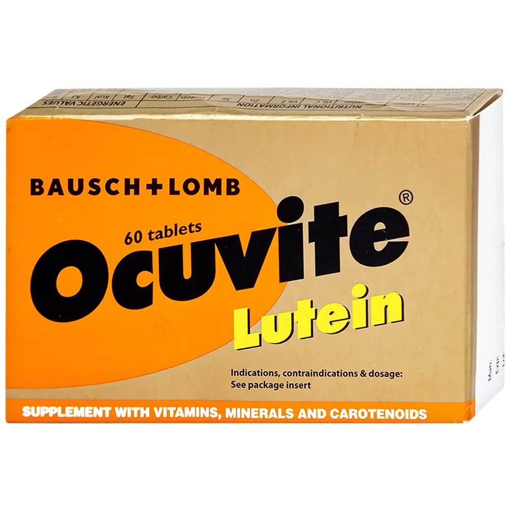 VIÊN UỐNG BỔ MẮT OCUVITE BAUSCH LOMB 3X20