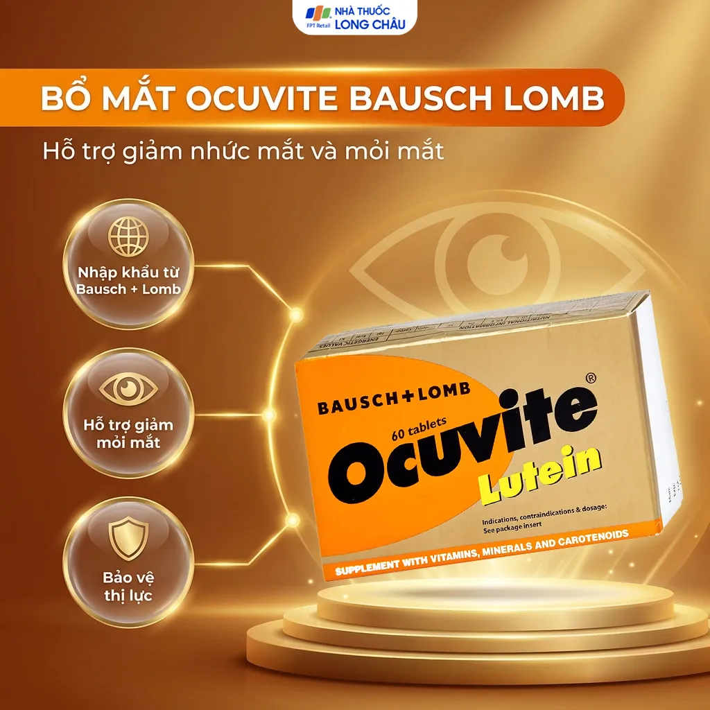 VIÊN UỐNG BỔ MẮT OCUVITE BAUSCH LOMB 3X20 2