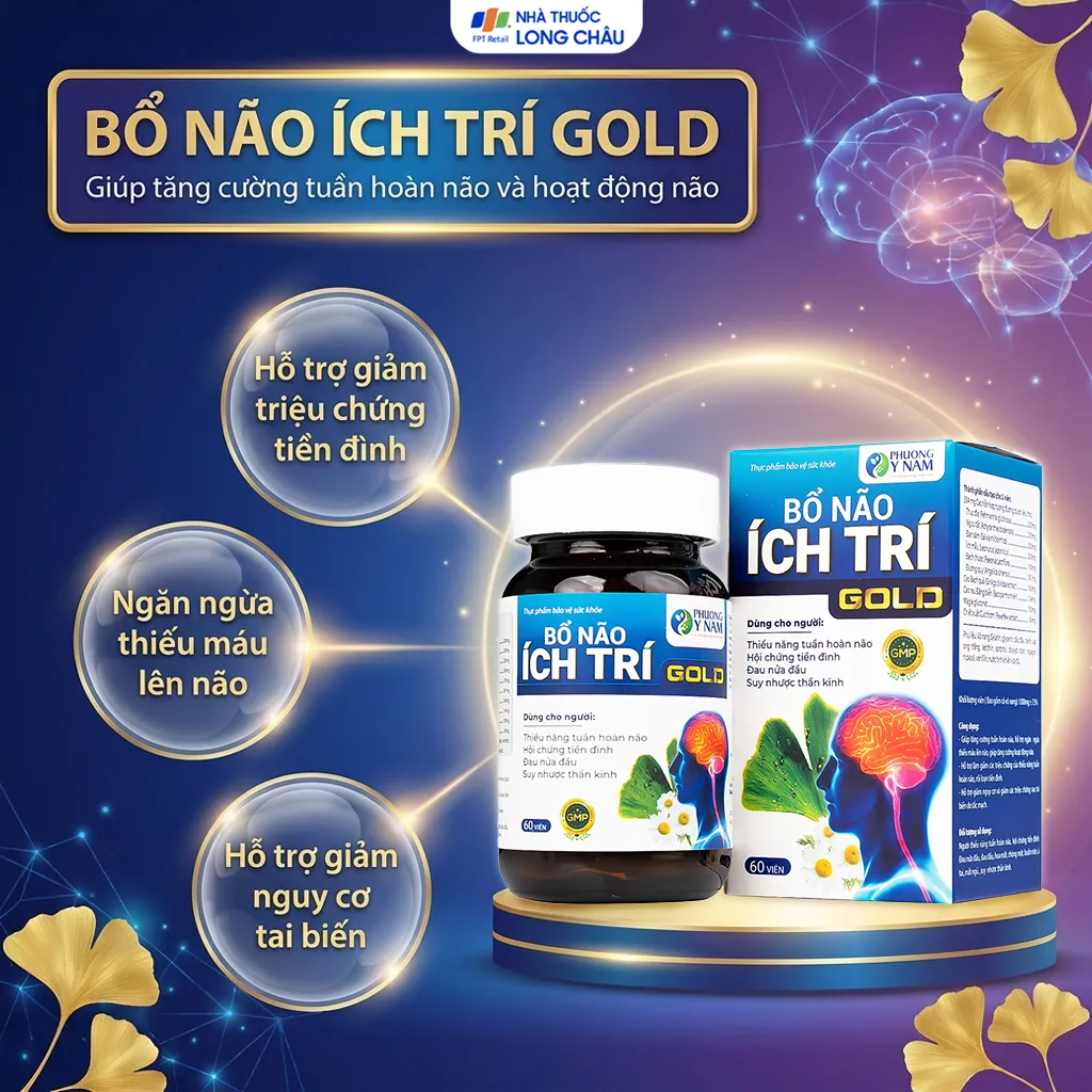 VIÊN UỐNG BỔ NÃO ÍCH TRÍ GOLD 60V 2