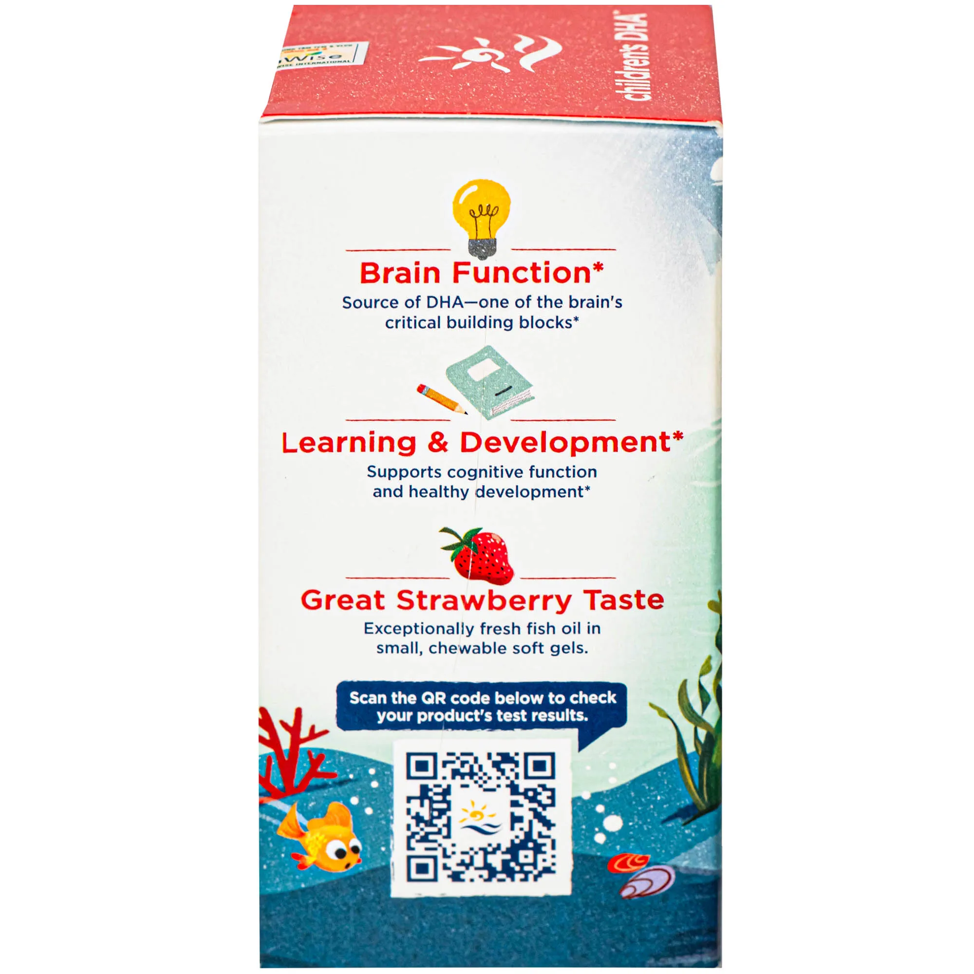 VIÊN UỐNG BỔ NÃO CHO TRẺ NORDIC NATURALS CHILDREN'S DHA STRAWBERRY FLAVOR 90V 13