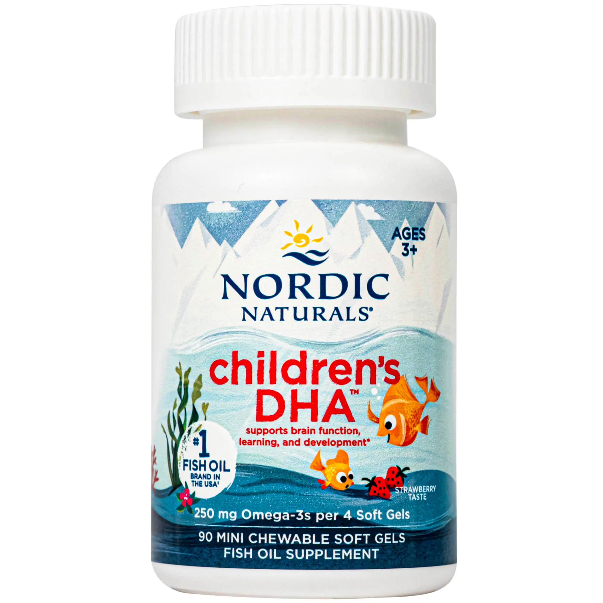 VIÊN UỐNG BỔ NÃO CHO TRẺ NORDIC NATURALS CHILDREN'S DHA STRAWBERRY FLAVOR 90V 14