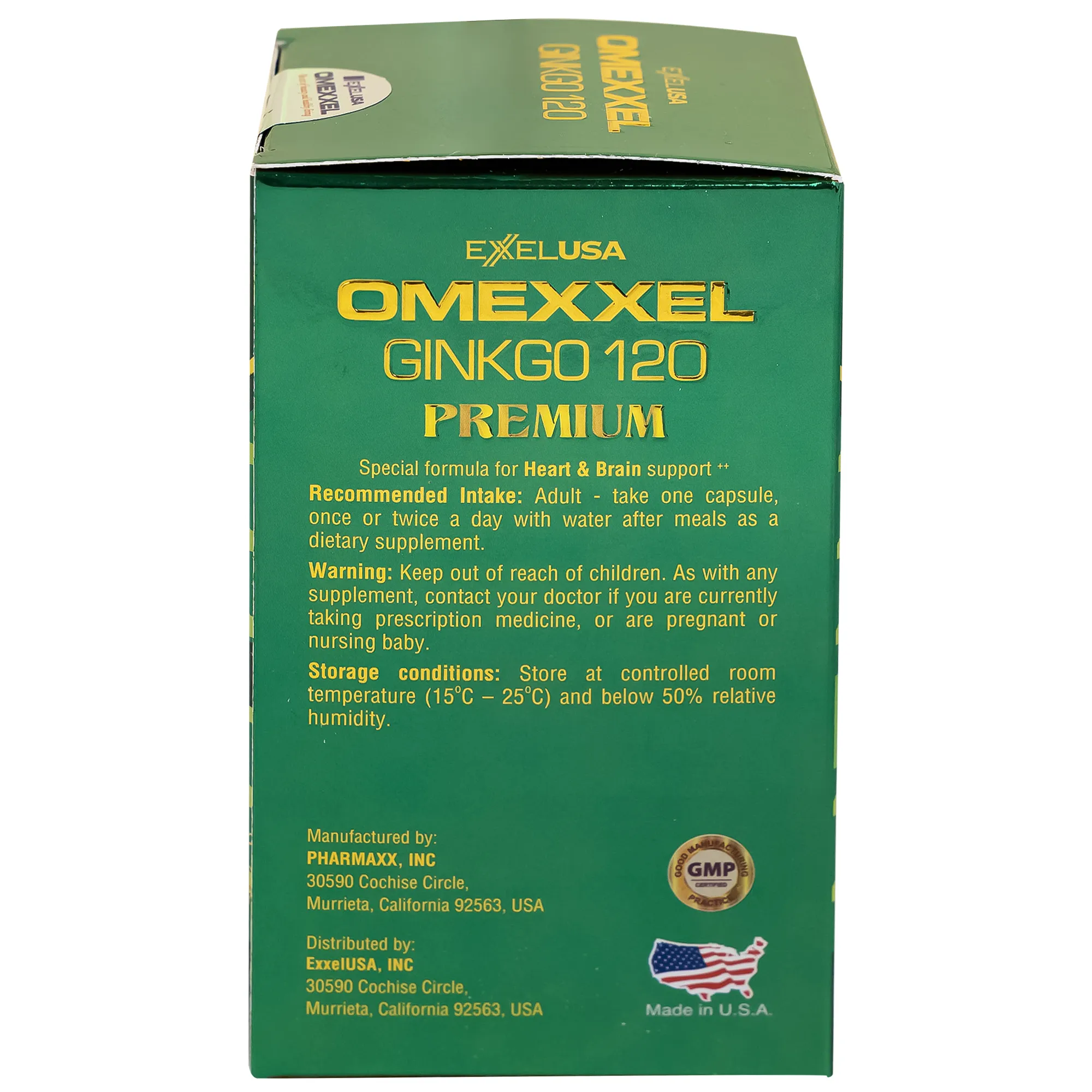 VIÊN UỐNG BỔ NÃO GINKGO 120 PREMIUM OMEXXEL 60V 9