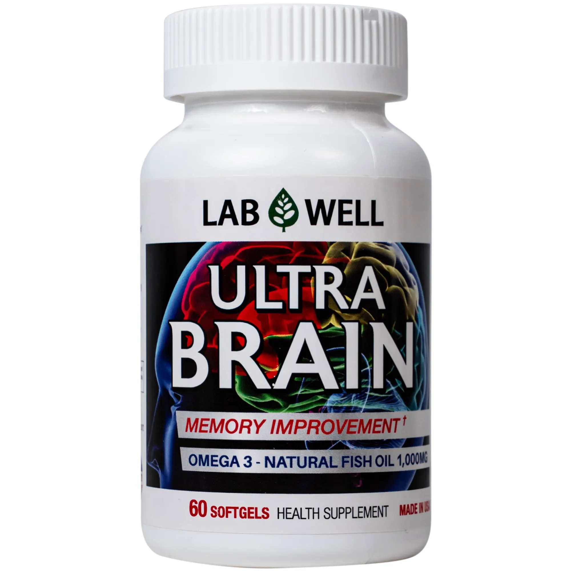 VIÊN UỐNG BỔ NÃO LAB WELL ULTRA BRAIN 60V 7