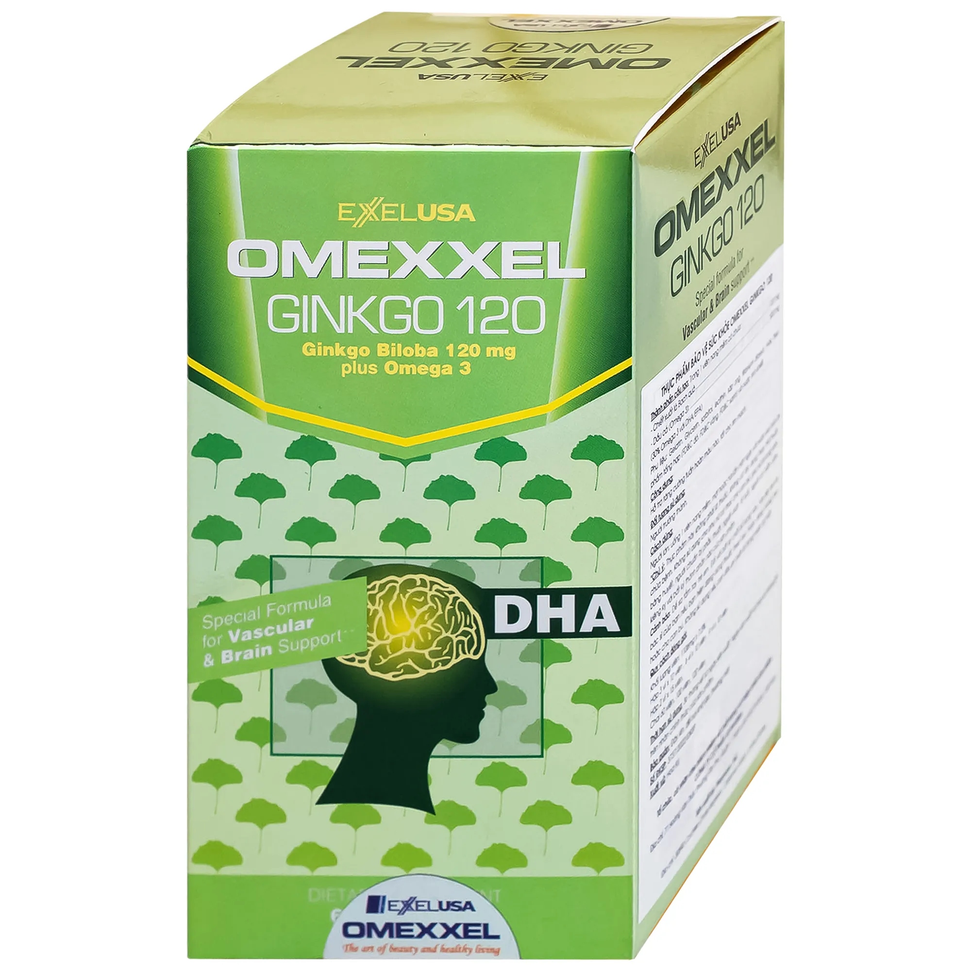 VIÊN UỐNG BỔ NÃO OMEXXEL GINKGO 120 60V 7