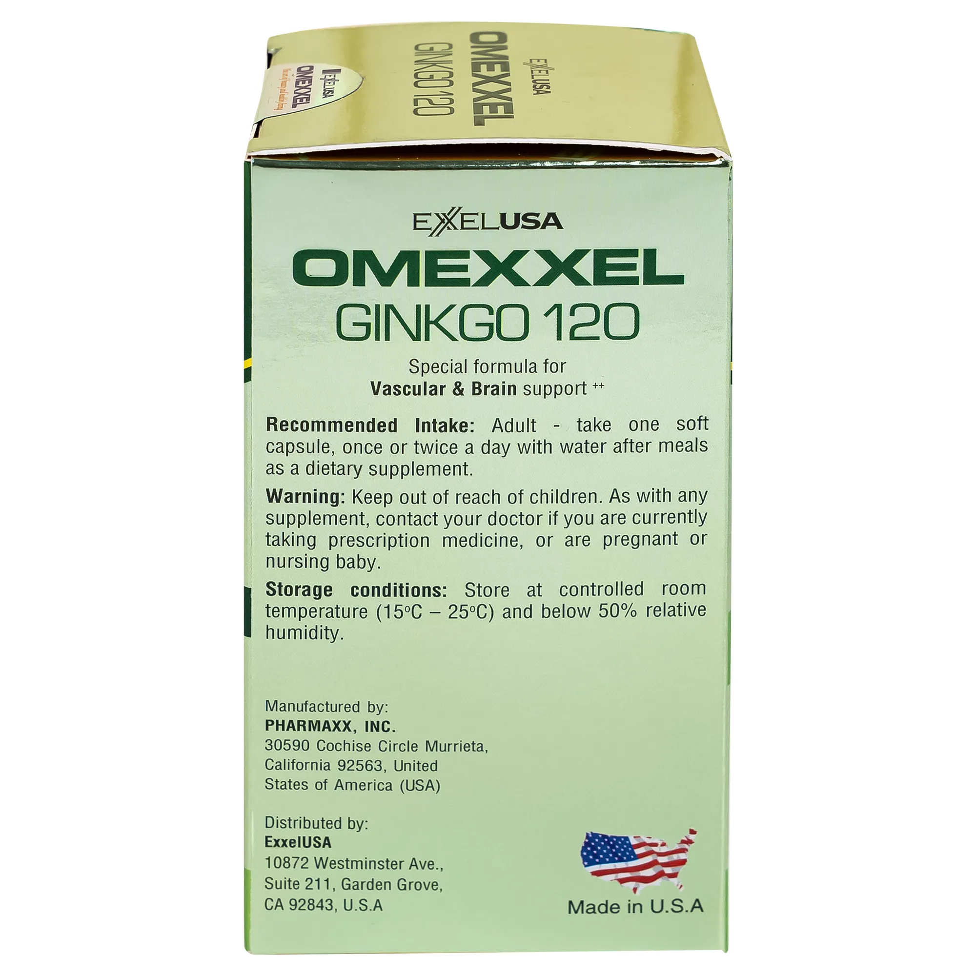VIÊN UỐNG BỔ NÃO OMEXXEL GINKGO 120 60V 10