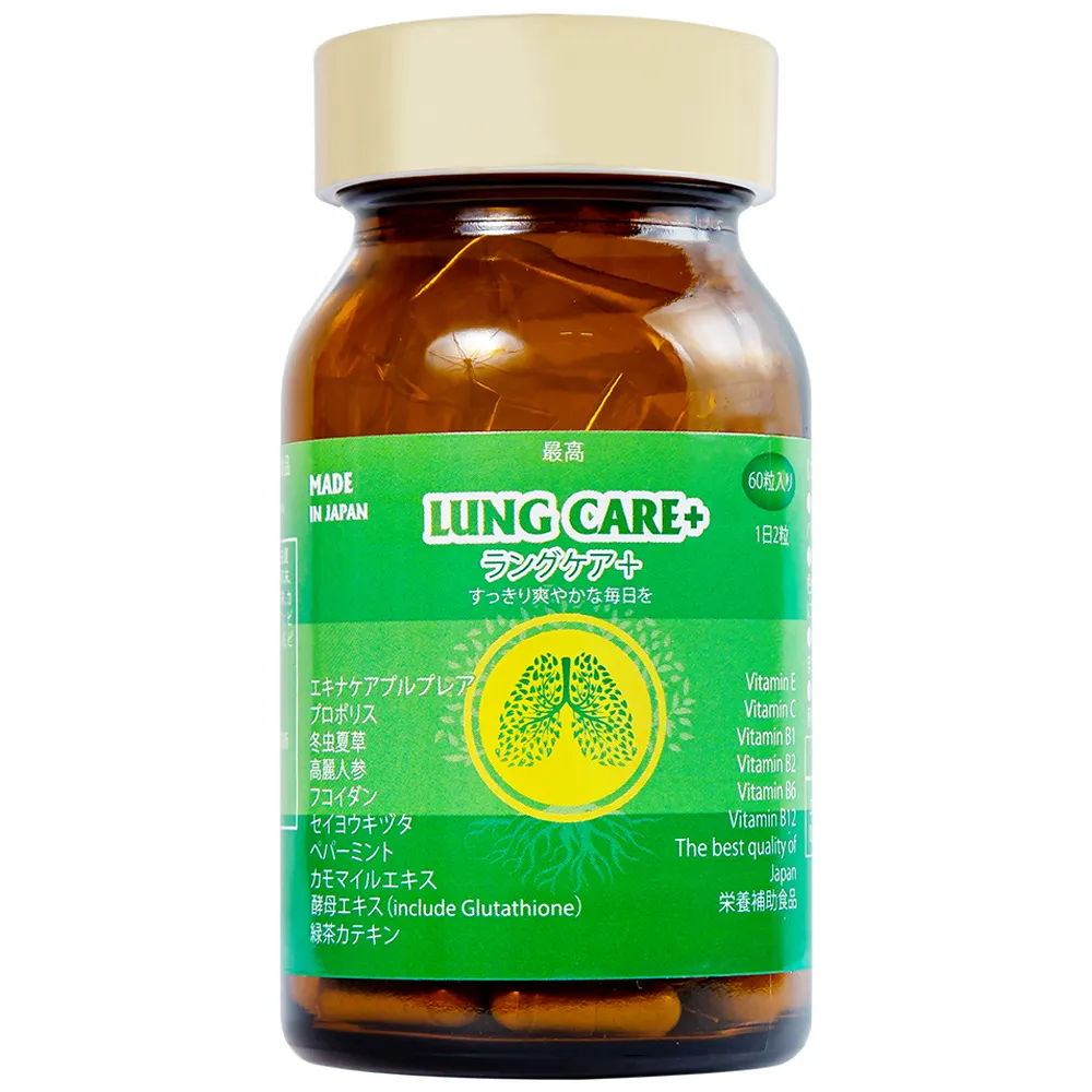 VIÊN UỐNG BỔ PHỔI LUNG CARE+ JPANWELL 60V 6