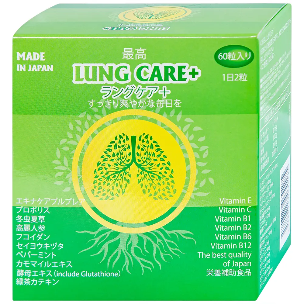 VIÊN UỐNG BỔ PHỔI LUNG CARE+ JPANWELL 60V 9