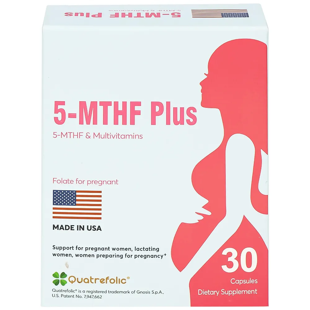 VIÊN UỐNG BỔ SUNG 5-MTHF, VITAMIN, KHOÁNG CHẤT 5-MTHF PLUS QUATREFOLIC 3X10 2